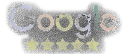 Google Rating – Bayville Scream Park Close-up graphic of Google review stars showcasing high rating for Bayville Scream Park NY haunted house.