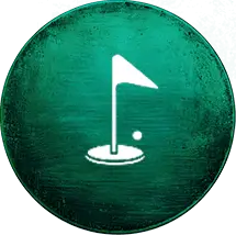 Golf flag icon for Zombie Pirate Mini-Golf, Bayville Scream Park.